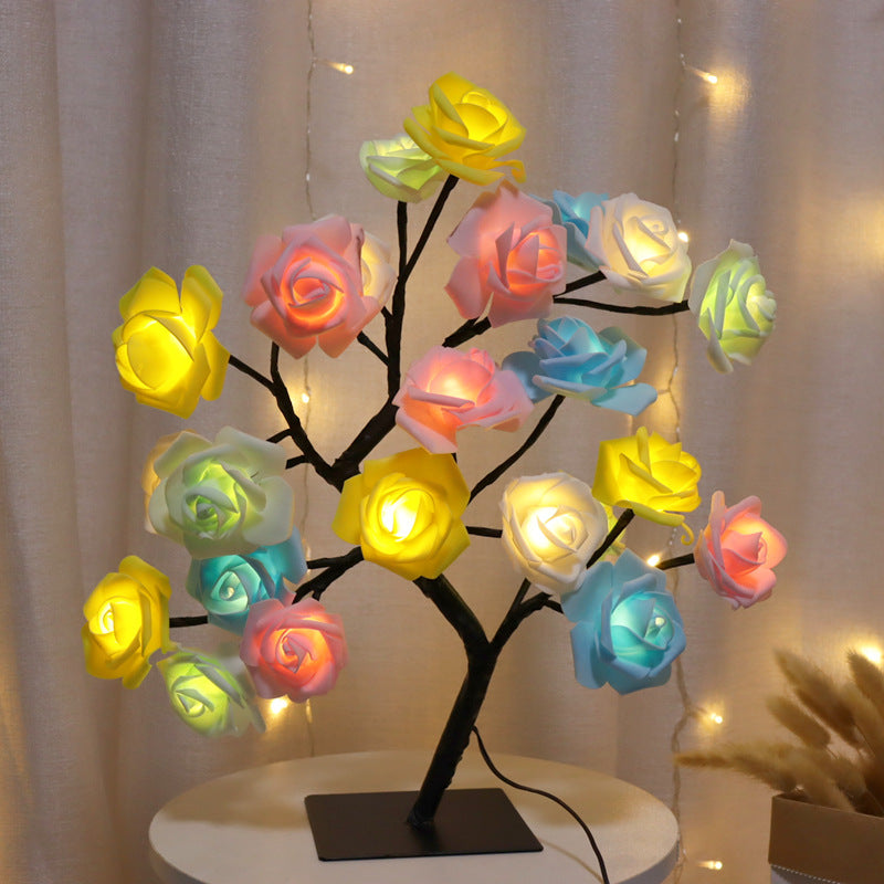 LED Rose Flower Table Lamp