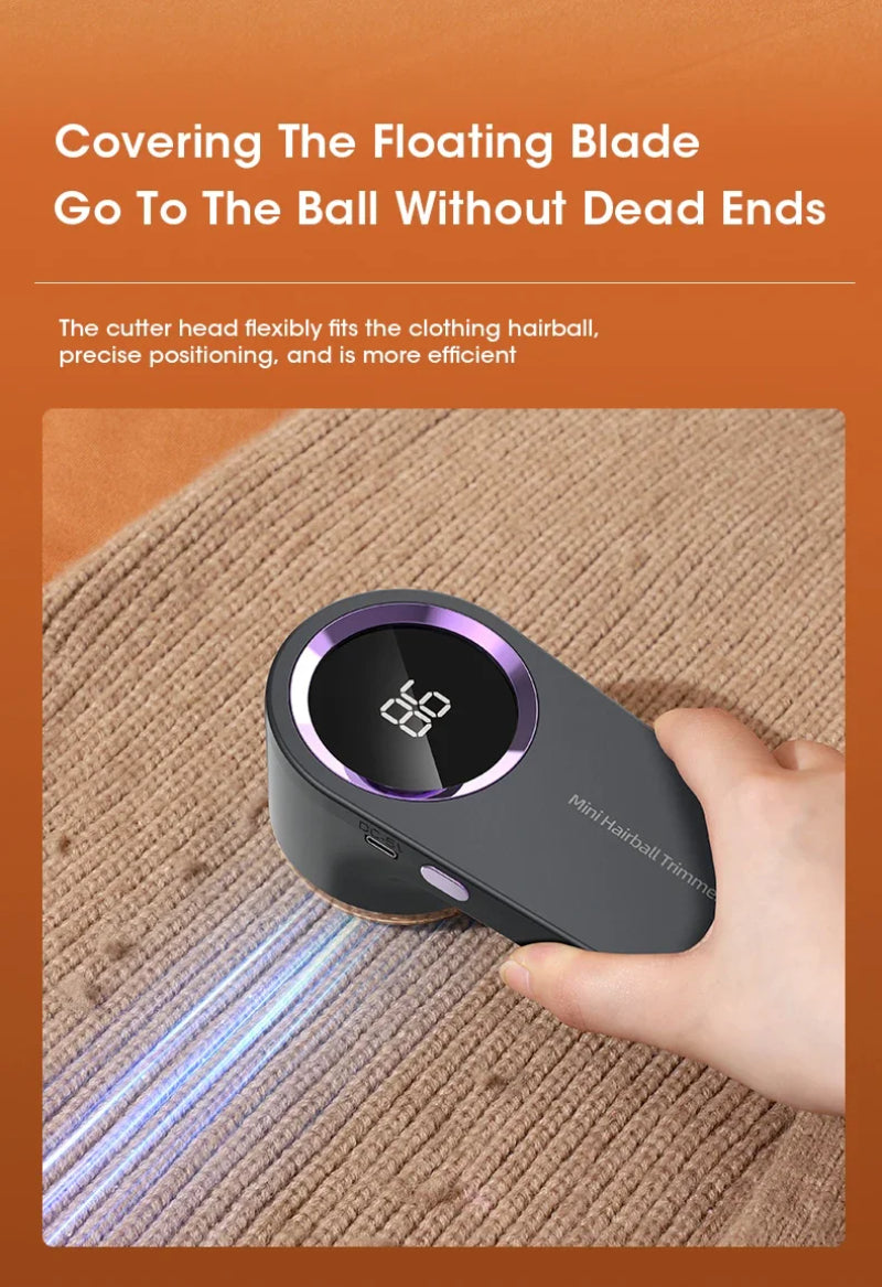 Lint Remover for Clothing LED Digital Electric Pellet Fluff Remover