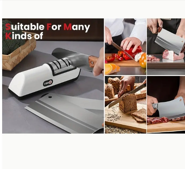 USB Rechargeable Electric Knife Sharpener