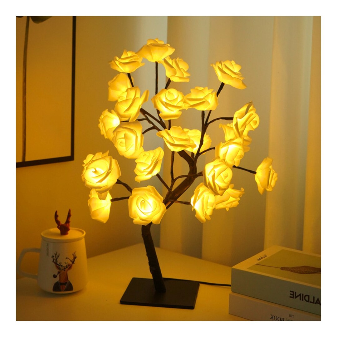 LED Rose Flower Table Lamp